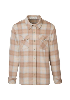 GOD'S TRUE CASHMERE plaid-check cashmere shirt - Neutrals