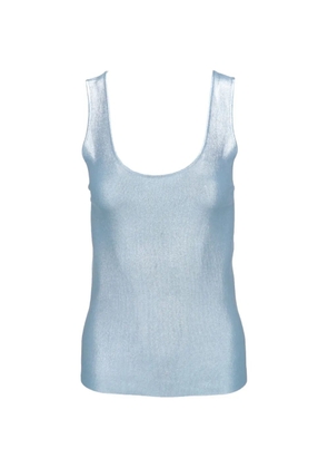 TOM FORD metallic-effect scoop-neck top - Purple
