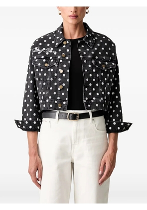 GUESS USA dot cropped jacket - Black