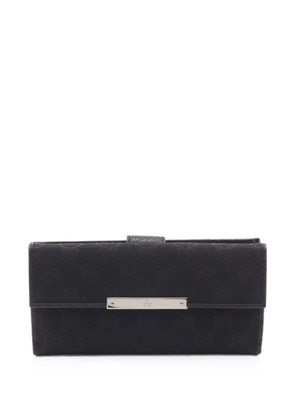 Gucci Pre-Owned 2010s GG canvas bi-fold wallet - Black