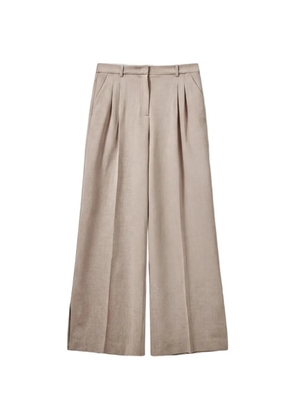 The Garment Pisano pleated wide-leg trousers - Neutrals