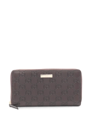 Gucci Pre-Owned 2010s GG Supreme long wallet - Brown