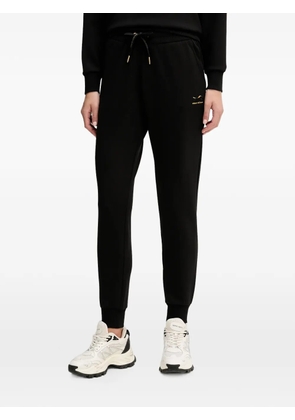 Armani Exchange Scuba logo-embroidered drawstring track pants - Black