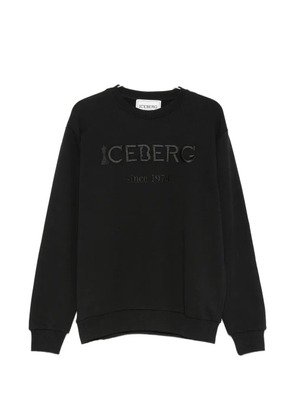 Iceberg logo-embroidered sweatshirt - Black
