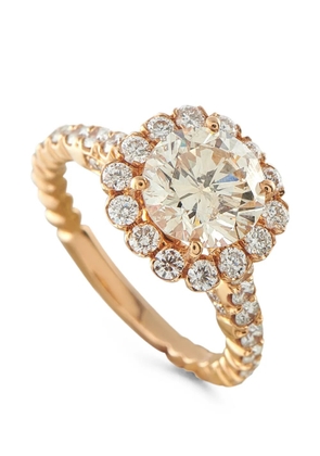 LB Exclusive halo diamond ring - Pink