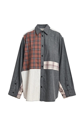 Essentiel Antwerp Kingsley patchwork shirt - Grey