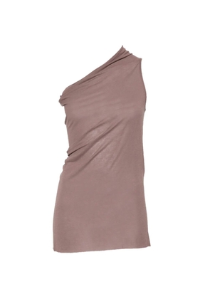 Rick Owens one-shoulder draped top - Neutrals