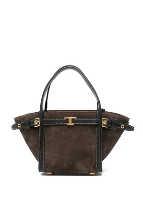 Tod's mini T Timeless buckle-detail tote bag - Brown