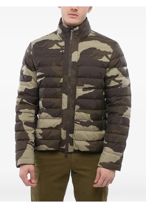 Woolrich Bering camouflage-print quilted padded jacket - Brown