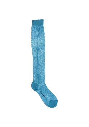 DSQUARED2 logo-print ribbed socks - Blue