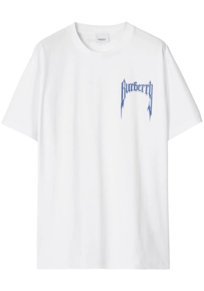 Burberry logo print cotton T-shirt - White