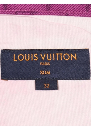 Louis Vuitton Pre-Owned 2010s Monogram denim trousers - Purple