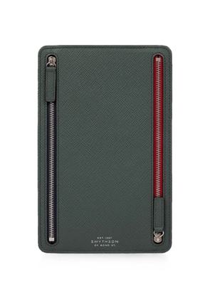 Smythson panama multi-zip case - Green
