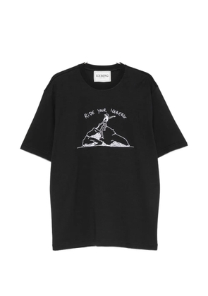 Iceberg short-sleeve embroidered T-shirt - Black