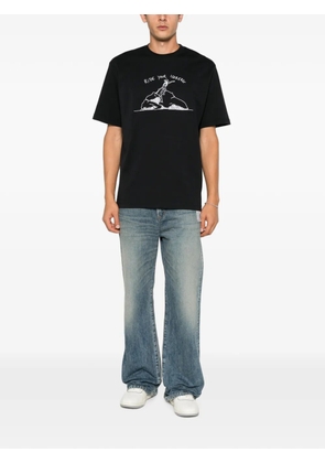 Iceberg short-sleeve embroidered T-shirt - Black