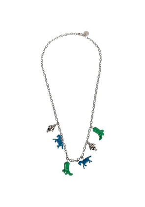 Marni horse-charms chain necklace - Silver