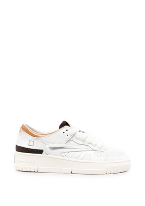 D.A.T.E. perforated panelled sneakers - White