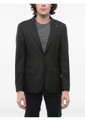 Corneliani striped single-breasted jacket - Grey