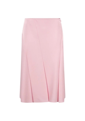 Jil Sander wool sablé skirt - Pink