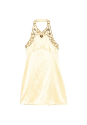 Versace embellished mini dress - Yellow