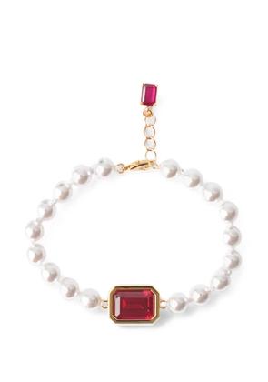 Izabel Display Mega crystal-embellished bracelet - White