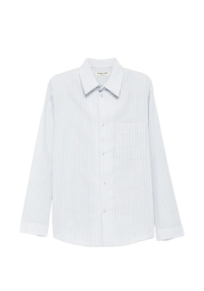 YOUNG N SANG striped seersucker shirt - Blue