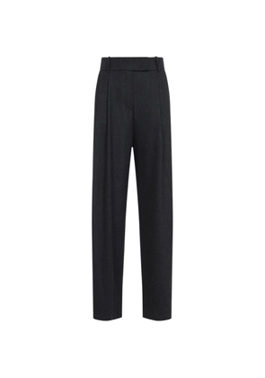 Giorgio Armani wide-leg pleated trousers - Grey