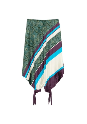 ALEMAIS Joni paisley-print tapered trousers - Green