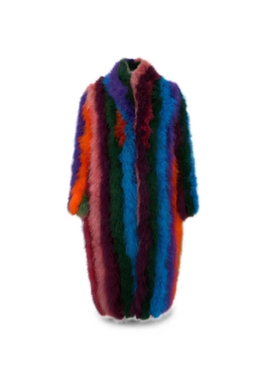 Moschino striped coat - Blue