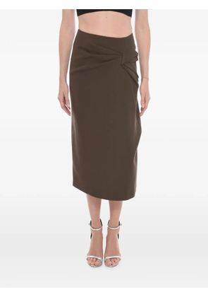 Rejina Pyo draped midi pencil skirt - Brown