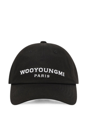 Wooyoungmi embroidered-logo ball cap - Black