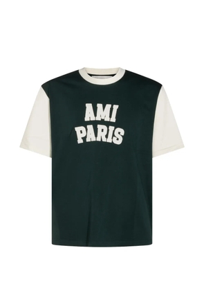 AMI Paris logo-appliqué T-shirt - Green
