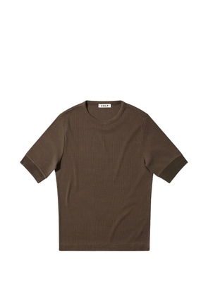 CDLP ribbed-knit short-sleeve T-shirt - Brown