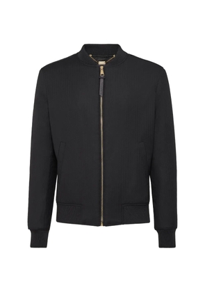 Billionaire Wolf zip-up bomber jacket - Black
