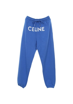 Celine Pre-Owned 2010s logo-print track pants - Blue