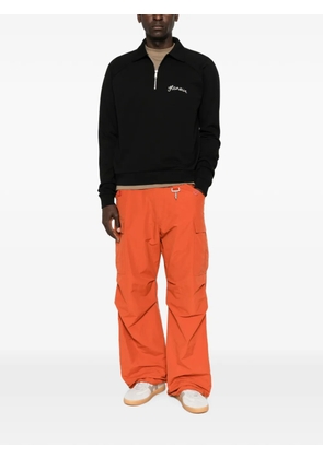 FLÂNEUR Signature half-zip sweatshirt - Black