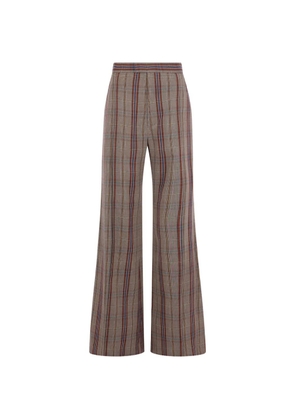 Vivienne Westwood checked wide-leg trousers - Brown