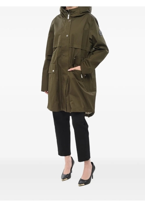 Woolrich logo-patch utility parka - Green