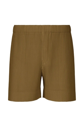 Homme Plissé Issey Miyake Colorful Pleats pleated bermuda shorts - Green