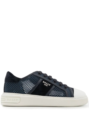 Bally mesh-panel low-top sneakers - Blue