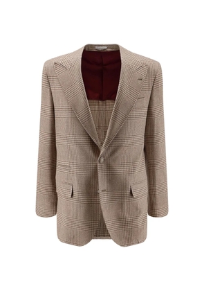 Brunello Cucinelli check-pattern blazer - Neutrals