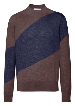 Ferragamo virgin-wool fine-knit jumper - Brown