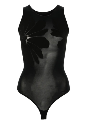 Wolford Body Tattoo semi-sheer bodysuit - Black