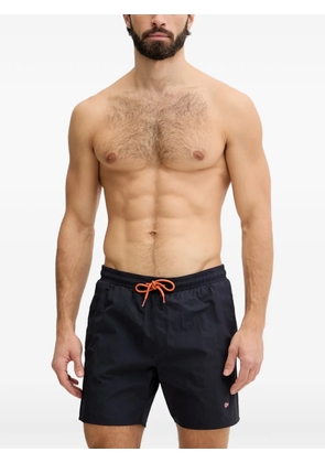 Napapijri Haldane logo-patch drawstring swim shorts - Blue