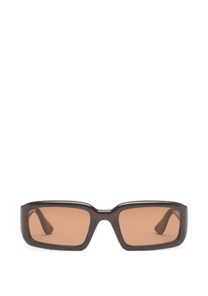 Port Tanger Mektoub rectangle-frame sunglasses - Brown