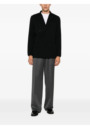Lardini double-breasted knitted blazer - Black