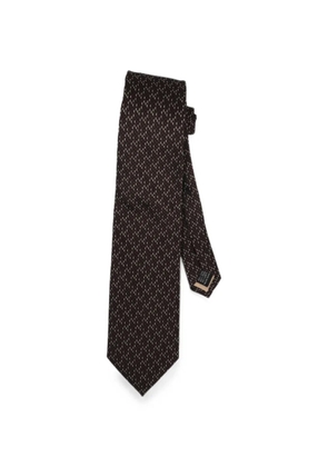Pal Zileri geometric-pattern tie - Brown