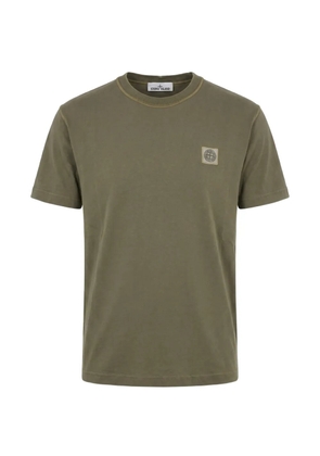 Stone Island logo-patch cotton T-shirt - Green