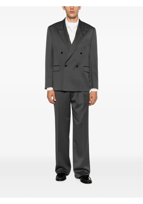 Lardini double-breasted peak-lapel blazer - Grey