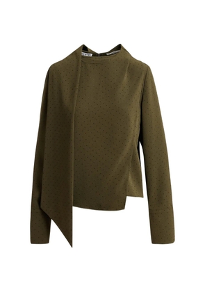 Essentiel Antwerp rhinestone-embellished asymmetric top - Green